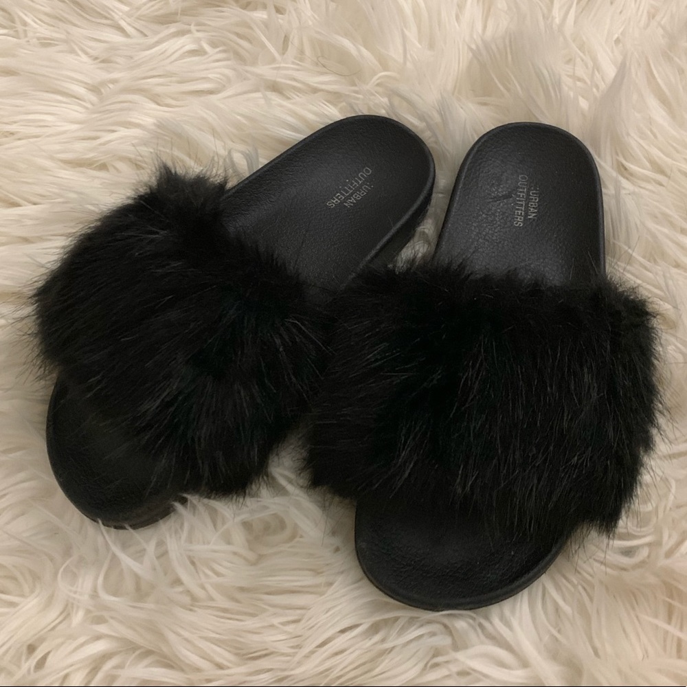 UO Furry Slides